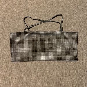 Plaid tube top